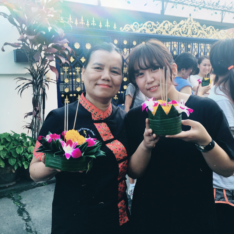 タイ古式マッサージ留学中のセレモニー